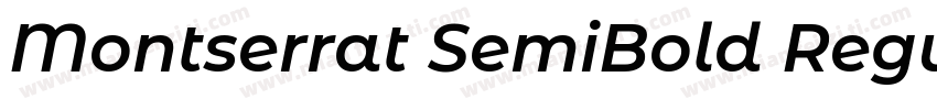 Montserrat SemiBold Regular字体转换